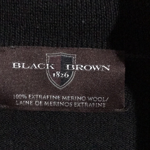 Black and Brown Quarter Zip - Picture 2 of 3
